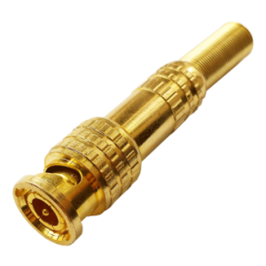 Разъем TS BNC GOLD "пружина" (с золотым напылением)^