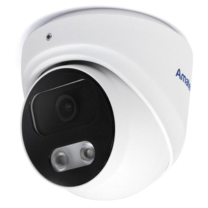 Антивандальная IP камера видеонаблюдения Amatek AC-IDV512MF (2.8, 128°, 5Мп, IMX335, PoE, SD, Микрофон, Цвет в темноте, Видеоаналитика, IP67, Металл)