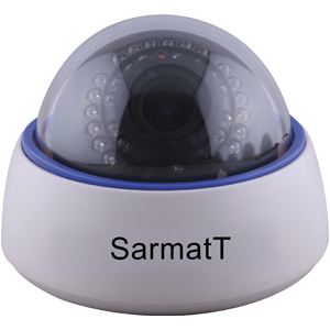Купольная IP камера видеонаблюдения SarmatT SR-ID25V2812IRX (2.8-12, 2Мп, PoE, 3DDNR, ИК 20м)