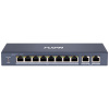 Купить коммутатор iflow f-sw-eu410poe-v/l (l2, 10 портов: 8 poe 10/100 мбит/с, 2 uplink 1 гбит/с, бюджет poe 60 вт, грозозащита 6 кв, металл, бп в комплекте) в Калининграде, цена, сравнение характеристик, в наличии в магазинах ТД Безопасный Город