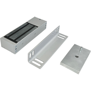 Электромагнитный замок Tantos TS-ML300-RU2 с уголком (300 кг, отсек для контроллера, СИД, цепь)^