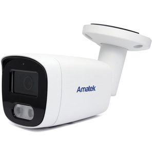 Антивандальная IP камера видеонаблюдения Amatek AC-IDV403A (2.8, 4Мп, PoE, SD, Микрофон, Цвет в темноте, LED 30м, H265+, IP67, Bitvision)