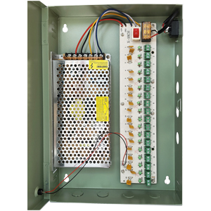 Блок питания Tantos БП-100 V.18 (10А, 12В, 18 выходов, защита от кз и перегрузки, регулировка вых. напряжения, металл)