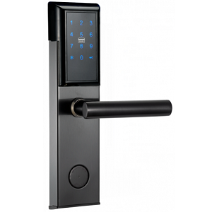 Электронный замок OZLocks HL-F02/SM/MF (черный, межкомн. дверь, SMART, Mifare Classic 1K, TT Lock)