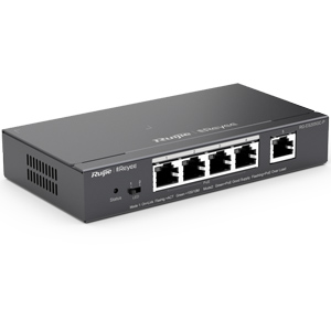 Коммутатор Ruijie Reyee RG-ES205GC-P (5 портов: 4 PoE+ 1 Гб/с, 1 Ethernet 1 Гб/с, Ruijie Cloud)^