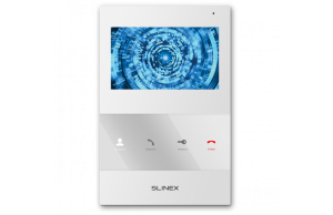 Монитор видеодомофона Slinex SQ-04M (белый, 4.3", сенсорные кнопки, SD, запись видео по движению)^