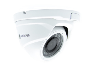 Антивандальная камера видеонаблюдения Optimus AHD-H042.1(2.8)_V.2 (2Мп, IMX323, DWDR, 3DDNR, ИК 20м)