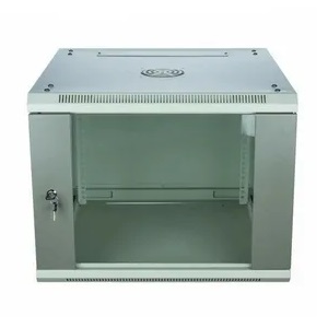 Настенный телекоммуникационный шкаф ШТН-15U (19", 600х450x730, Серый, Дверь - металл+стекло)