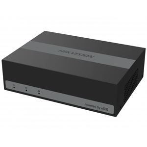 Видеорегистратор гибридный HiWatch DS-H104EGA (H265, 4*2Мп-Lite+1IP*2Мп, 4 AoC, встр. eSSD 330Гб, улучшенная аналитика)