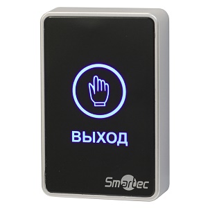 Кнопка выхода накладная сенсорная Smartec ST-EX020LSM-BK (Черная, Пластик, Световая индикация)