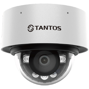 Антивандальная IP камера видеонаблюдения Tantos TSi-Vn453F (2.8, 132°, 4Мп, PoE, SD, Микрофон, Видеоаналитика, BLC, ИК 30м/LED 10м, H265+, IP67)