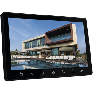 Монитор видеодомофона Tantos Amelie Slim HD SE (черный, 7", сенс. кнопки с подсветкой, тонкий)
