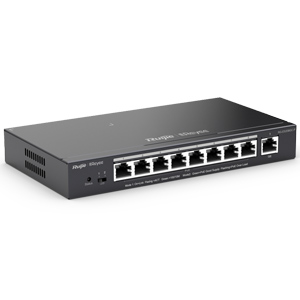 Коммутатор Ruijie Reyee RG-ES209GC-P (9 портов: 8 PoE+ 1 Гб/с, 1 Ethernet 1 Гб/с, Ruijie Cloud)^