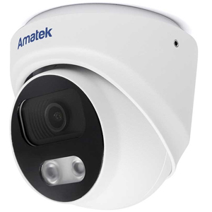 Антивандальная IP камера видеонаблюдения Amatek AC-IDV512MS (2.8, 5Мп, IMX335, PoE, SD, Микрофон, WDR 120дБ, H265, Видеоаналитика)