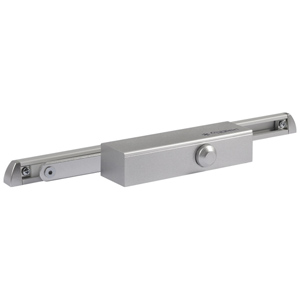 Доводчик дверной НОРА-М 820 Slider (25-70кг, серебро, скольз. тяга, плоск. корпус, морозост, Premium