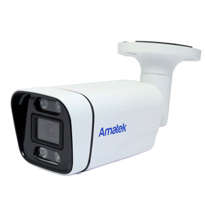 Уличная IP камера видеонаблюдения Amatek AC-IS402MFSX (2.8, 4Мп, PoE, SD, Микрофон, Цвет в темноте, Аналитика, IP66)^
