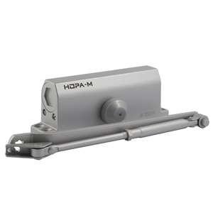 Доводчик дверной НОРА-М ISP 450 (120-170 кг, серый) морозостойкий