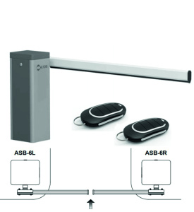 Комплект шлагбаума AN-Motors ASB-6L (6м RBN6-K+RBN6-K-PL*2+WA11C+WAC1+AST, 2 пульта)(2,5 млн циклов)