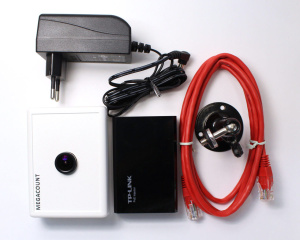 Видео счетчик посетителей MegaCount VideoCount (Счетчик 2D VIDEO, PoE-инжектор, БП, ПО, кронштейн)