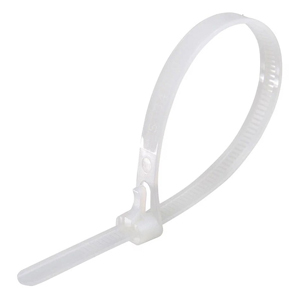 Хомут-стяжка Amatek AK-NCT-W4.8*300 (Белый, Нейлон, 300x4.8 мм, Упаковка 100 шт.)