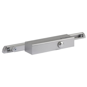 Доводчик дверной НОРА-М 830 Slider (25-80кг, серебро, скольз. тяга, плоск. корпус, морозост, Premium