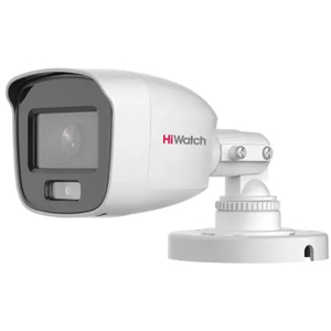 Уличная камера видеонаблюдения HiWatch DS-T200L(C) (2.8, 125°, 2Мп, Микрофон, AoC, D-WDR, 3D DNR, LED 20м, ColorVu, IP67)
