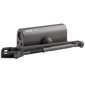 Доводчик дверной LONEX 330 (50-120 кг, Графит, Морозостойкий, Аналог ISP 430)