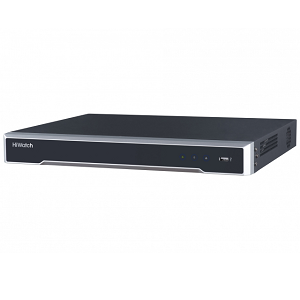 IP Видеорегистратор HiWatch NVR-216M-K/16P (16IP, 8Мп, 16PoE, 2HDD*10Тб, H265+, трев. 4/1, аудио)