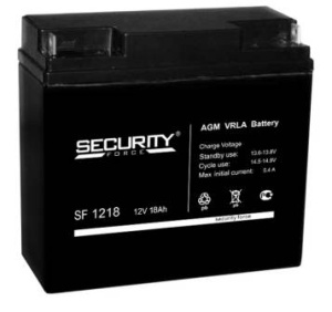 Аккумулятор Security Force, SF 1218 (18,0 А/ч, 12В)