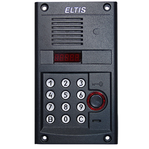 Блок вызова ELTIS DP300-RD24 (Аудио, До 200 абонентов, EM-Marine, Черно-серый муар)