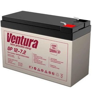 Аккумулятор Ventura GP 12-7.2 (7.2 А/ч, 12В, толстая клемма под UPS/ББП, под сигн. с натяжкой)