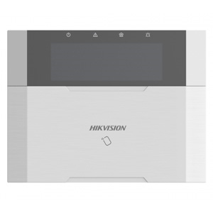 Клавиатура Hikvision AX PRO DS-PK1-LRT-HWE (8 функц. клавиш, встр. считыватель, LCD экран, RS-485)