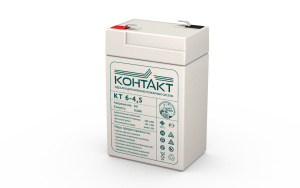Аккумулятор КОНТАКТ КТ 6-4.5 (4.5А/ч, 6В, повышенная емкость и срок службы более 5 лет, замена 6045)