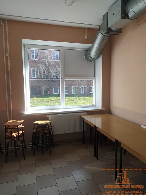 Установка охранной сигнализации в школе г.Правдинска