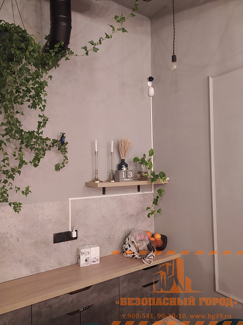 Установка 2 камер и сигнализации в кафе