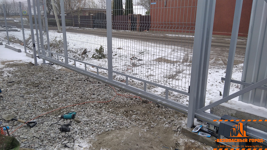Установка автоматики на откатные ворота в Светлогорске (Отрадное) Калининградской области