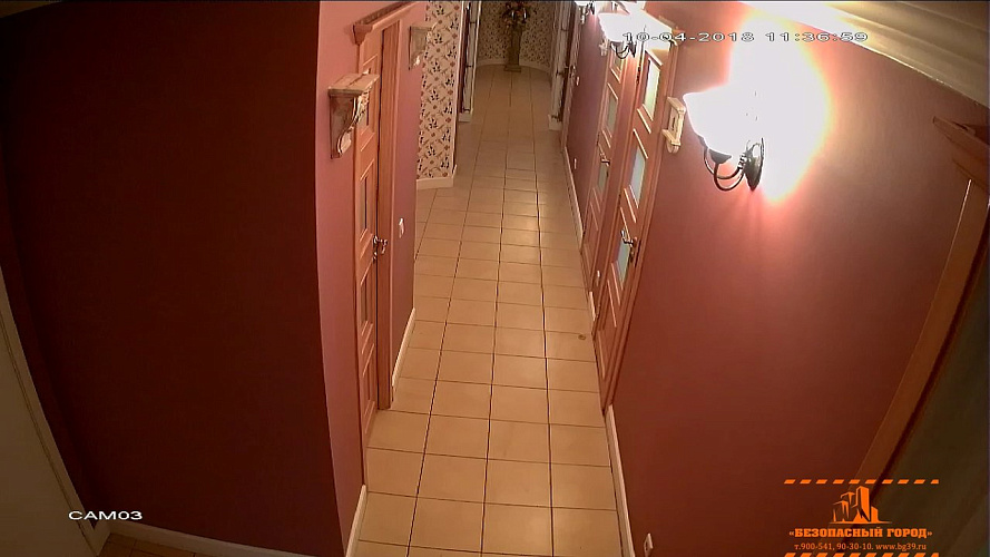 Система видеонаблюдения из 4 камер на салон красоты